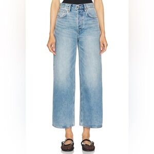 GRLFRND Bobbi High Rise Crop Wide Leg Jean